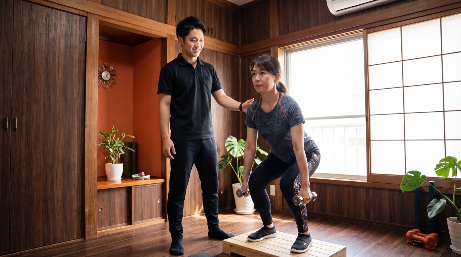 パーソナルジムCreitleのトレーニング風景